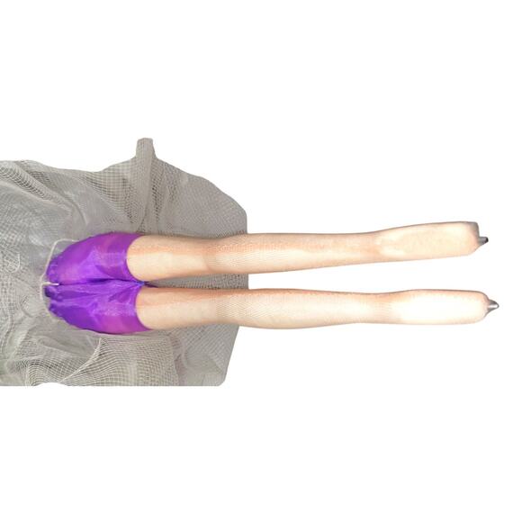 14" Vintage Big Eyed Big Head Pose Bradley Inspired Fair Doll in Lavender - Picture 12 of 14